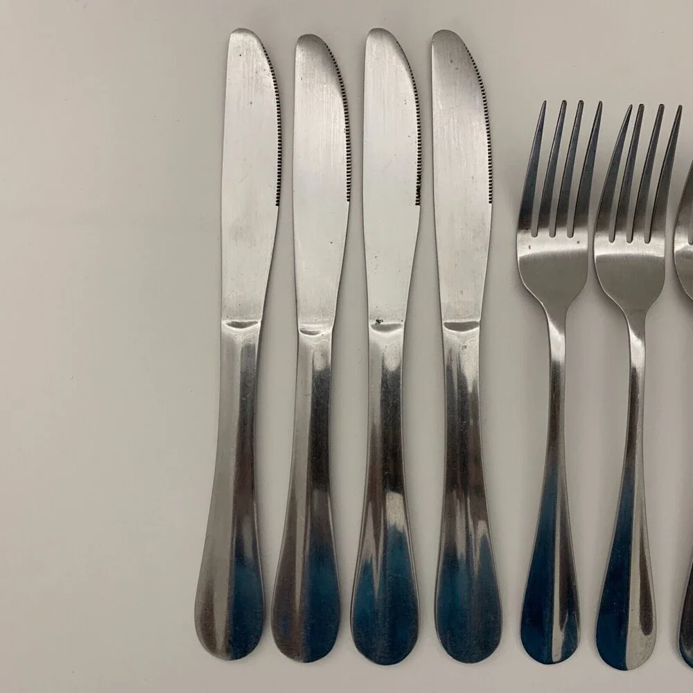 Thomson Stainless Steel Forks Knives Spoons Flatware Lot of 16